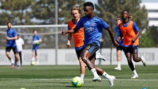 The team begin preparations for derby clash with Atlético