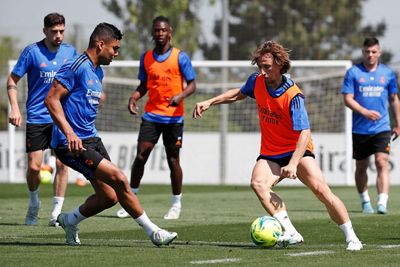 entrenamiento del real madrid