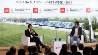 Raúl closes out the Real Madrid Universidad Europea school's White Week
