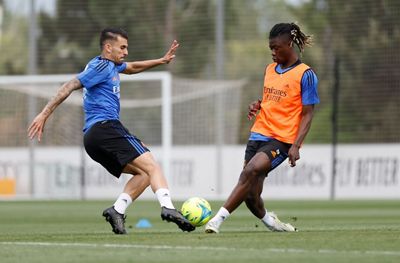 entrenamiento del real madrid