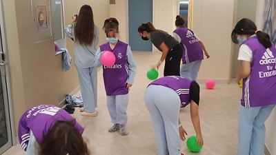 La Fundación Real Madrid retoma las actividades presenciales en el Área de Pediatría del Hospital Niño Jesús