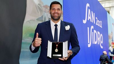 Felipe Reyes recibió la Medalla de Honor del Ayuntamiento de Madrid