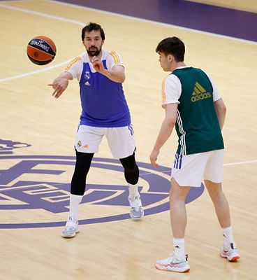 entrenamiento del real madrid de baloncesto