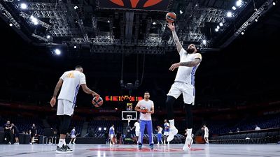 Primer entrenamiento en el Stark Arena de Belgrado