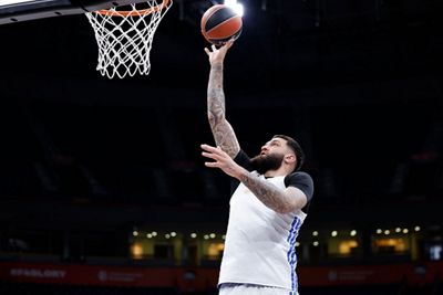 entrenamiento del real madrid de baloncesto en belgrado