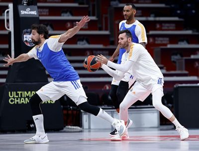 entrenamiento del real madrid de baloncesto en belgrado
