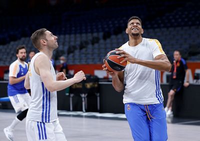 entrenamiento del real madrid de baloncesto en belgrado