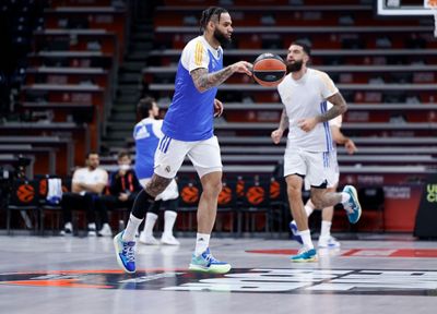 entrenamiento del real madrid de baloncesto en belgrado