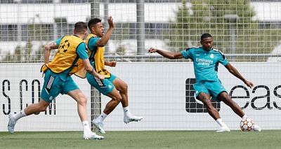 entrenamiento del real madrid