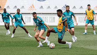 Another session in preparation for the final at the UEFA Open Media Day