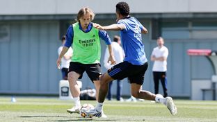 O Real Madrid continua a preparar a final da Champions