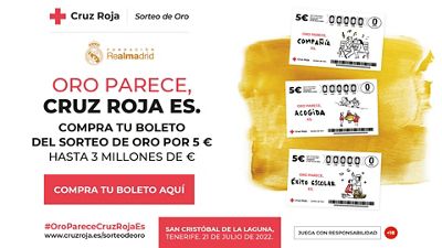 La Fundación Real Madrid colabora en el Sorteo de Oro de la Cruz Roja