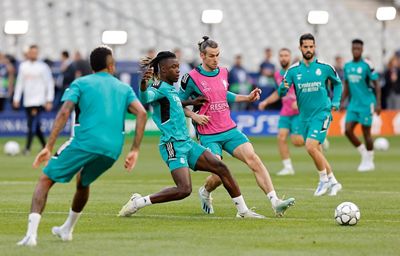 entrenamiento del real madrid en parís