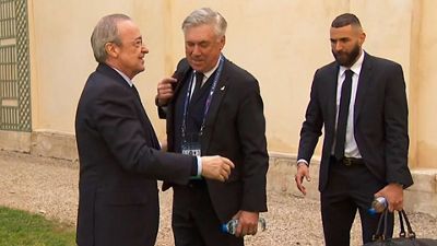 El presidente deseó suerte al equipo antes de la final