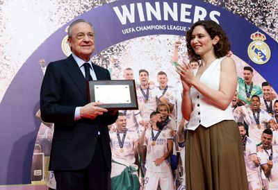 el rey de europa ofreció la decimocuarta y la liga a los madridistas