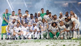 Das Santiago Bernabéu genoss die Feier des CL-Siegers