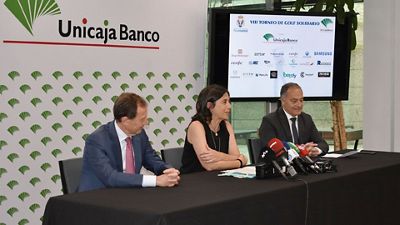 La Asociación de Exjugadores del Real Madrid y Unicaja Banco presentan el VIII Torneo de Golf Solidario