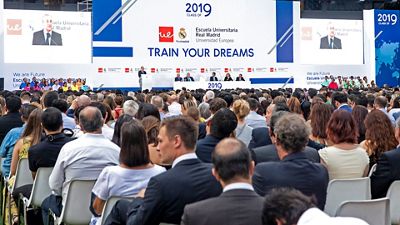 Graduation ceremony for last three cohorts of Real Madrid Graduate School - Universidad Europea students