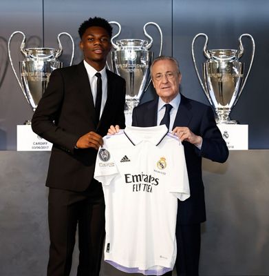 presentación de tchouameni como nuevo jugador del real madrid
