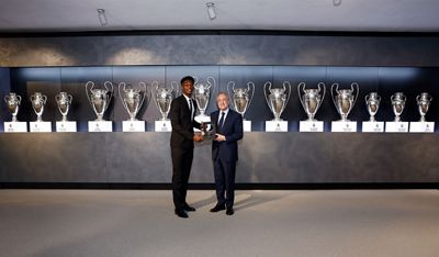 presentación de tchouameni como nuevo jugador del real madrid