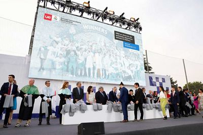 acto de graduación de las tres últimas promociones de la escuela universitaria real madrid universidad europea