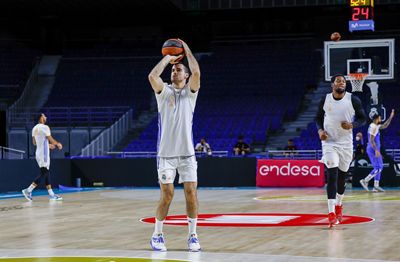 entrenamiento del real madrid de baloncesto