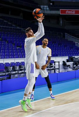 entrenamiento del real madrid de baloncesto