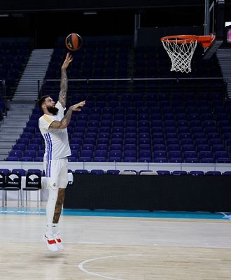 entrenamiento del real madrid de baloncesto