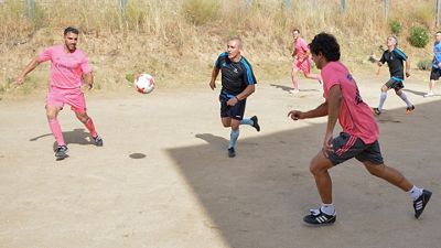 Partido sociodeportivo en el proyecto de la Fundación con Horizontes Abiertos