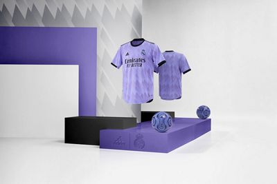 el real madrid y adidas presentan la segunda camiseta de la temporada 2022-23