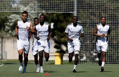 entrenamiento del real madrid