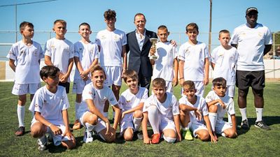 Butragueño presentó los clínics de la Fundación en Grecia