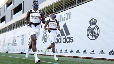 Pruebas físicas en el octavo día de la pretemporada