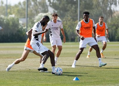 entrenamiento del real madrid