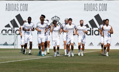 entrenamiento del real madrid