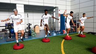 Konditionsarbeit in der Real Madrid Stadt