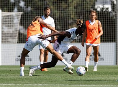 entrenamiento del real madrid