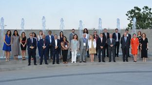 Speakers at Education for the 21st Century in Latin America and the Caribbean event visit Real Madrid City