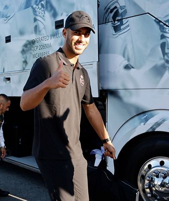 llegada del real madrid a los ángeles