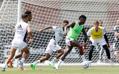 entrenamiento del real madrid en los ángeles