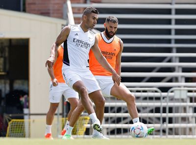 entrenamiento del real madrid en los ángeles