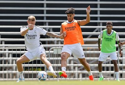 entrenamiento del real madrid en los ángeles