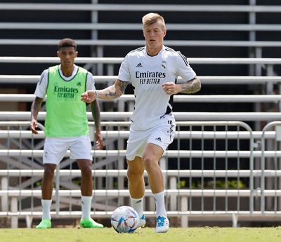 entrenamiento del real madrid en los ángeles