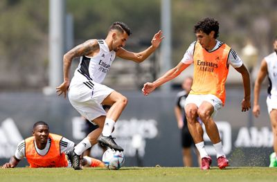 entrenamiento del real madrid en los ángeles