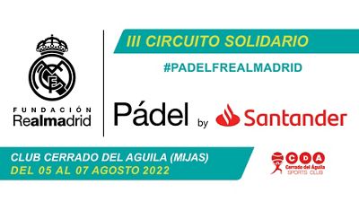 El club Cerrado del Águila de Mijas acoge el III Circuito Solidario de Pádel de la Fundación Real Madrid by Santander