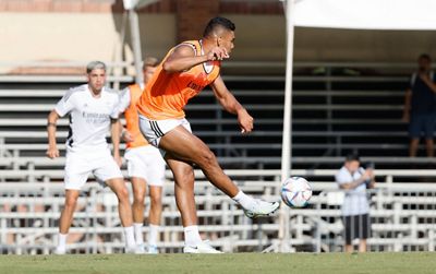 entrenamiento del real madrid en los ángeles