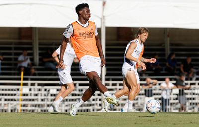 entrenamiento del real madrid en los ángeles