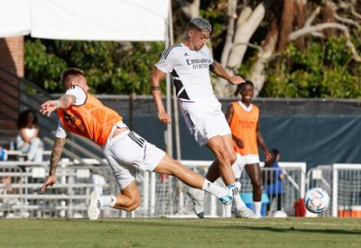 entrenamiento del real madrid en los ángeles