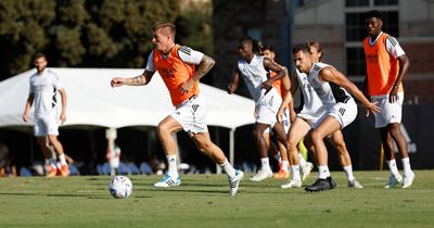 entrenamiento del real madrid en los ángeles