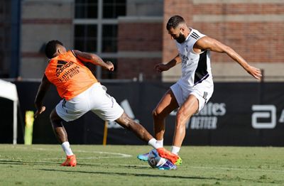 entrenamiento del real madrid en los ángeles
